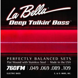 La Bella elbas 760FM Deep Talkin' Flat Wound