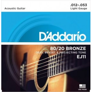 D'Addario EJ11 80/20 Bronze Light .012
