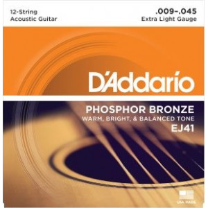 D'Addario EJ41 12-strängat 009 set