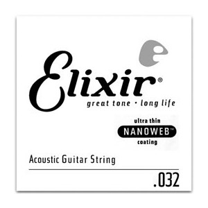 Elixir 80/20 Bronze Single Acoustic Guitar NANOWEB 022