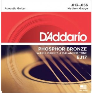 D'Addario EJ17 Phosphor Medium .013