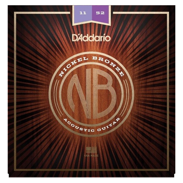 D'Addario NB Nickel Bronze Custom Light 011-052