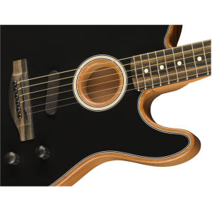 Fender American Acoustic Telecaster Black w. Gigbag
