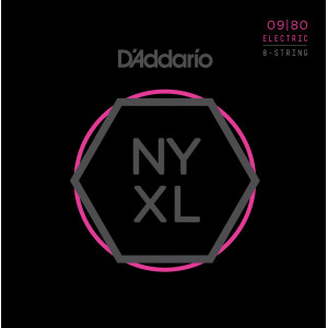 D'Addario NYXL0980 8-strängset